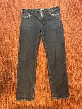 Profuomo Men's Straight Dark Blue Denim Jeans (Dutch Brand)